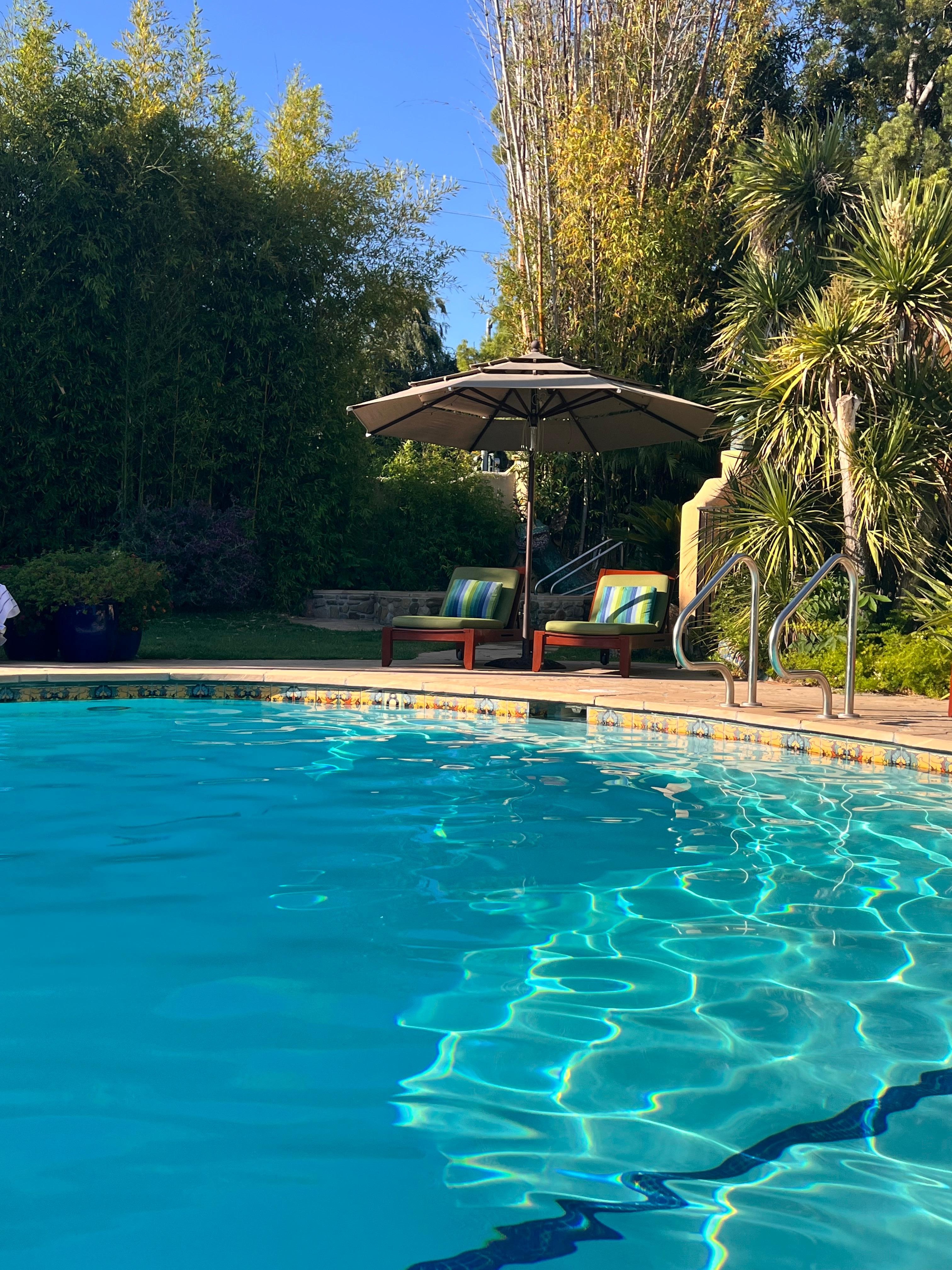 Beautiful relaxing pool area. 