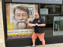 Outside Bob Waldmire exhibition