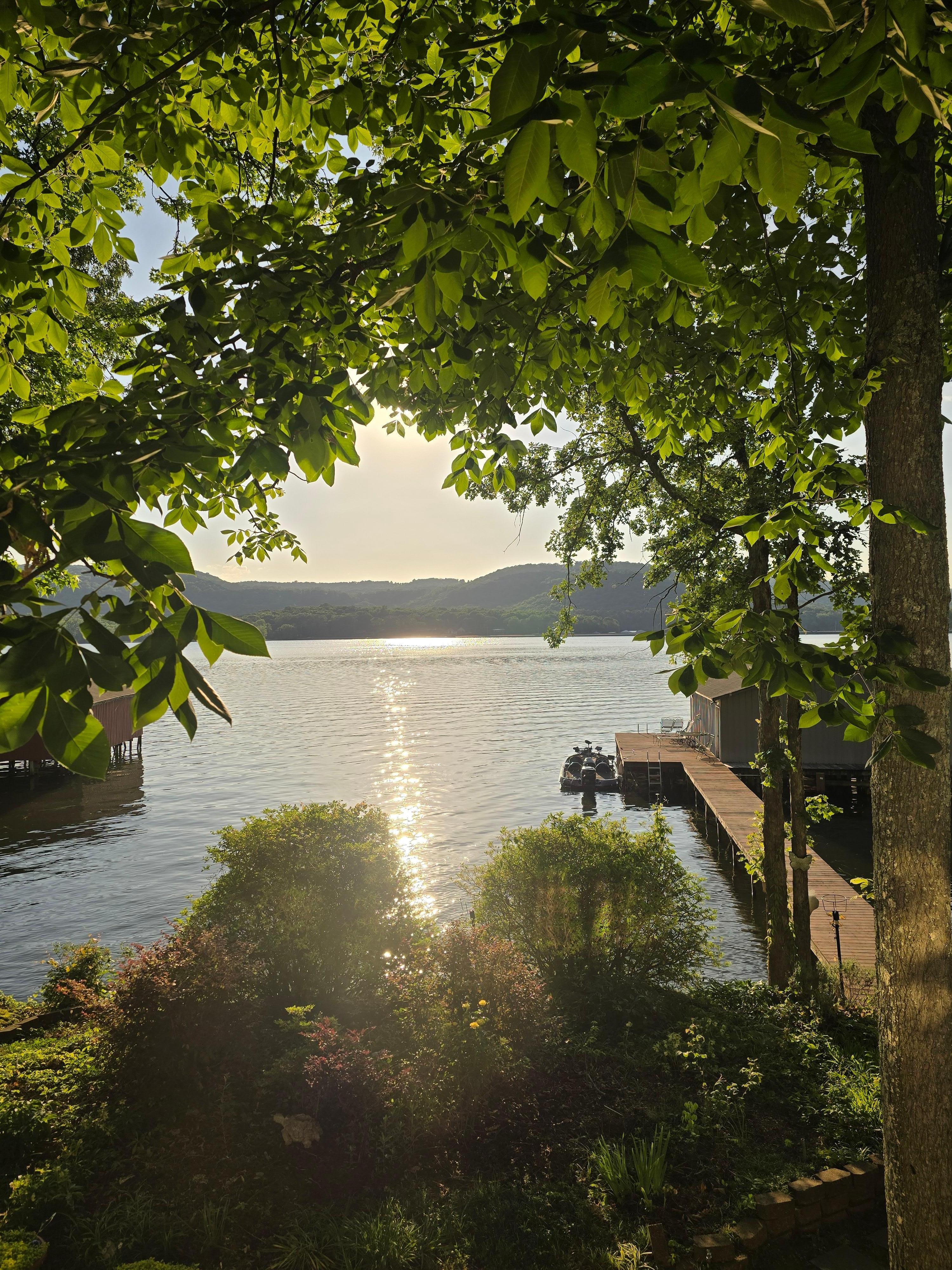 sunset from the sunroom