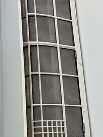 Filthy AC unit - this is mostly disgarded skin!