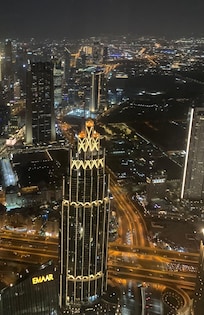 View from 148 floor of Burj Khalifa tower
