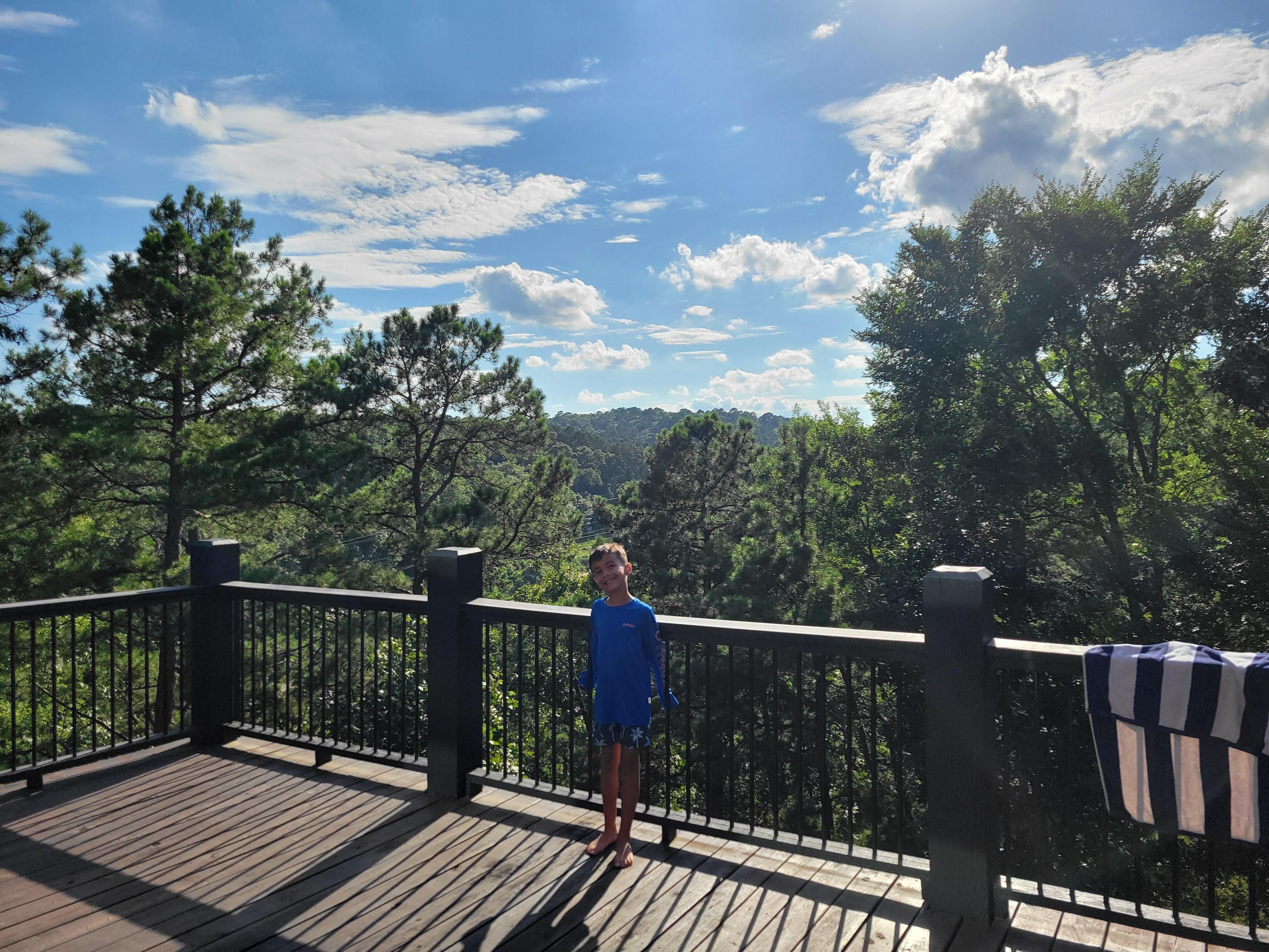 Beautiful view from the top balcony!