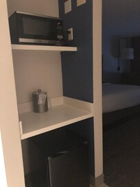 Microwave and refrigerator