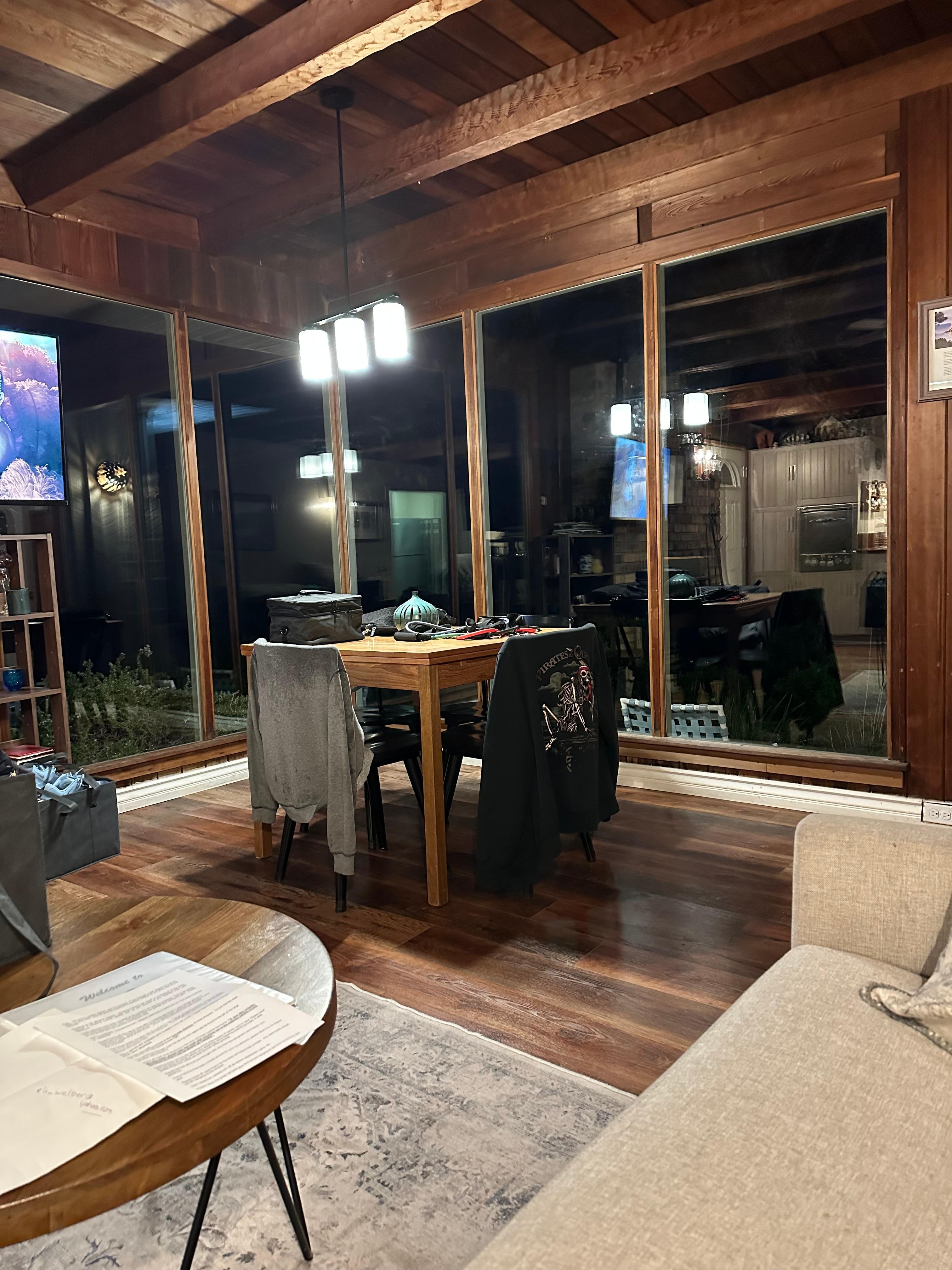 Got in after dark so we couldn’t see how amazing the view was yet.