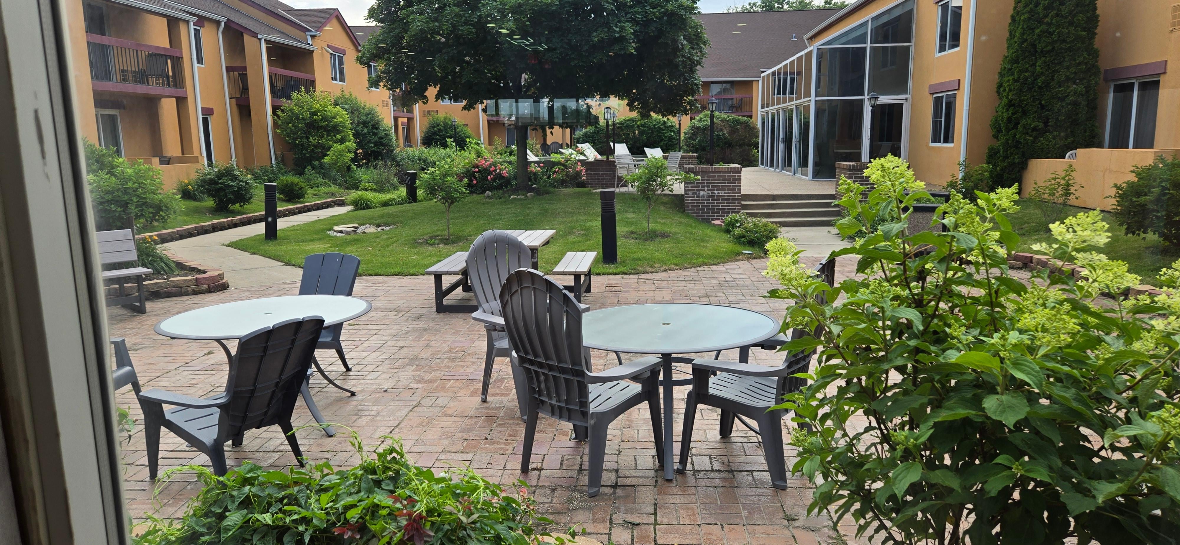 Out door seating area!