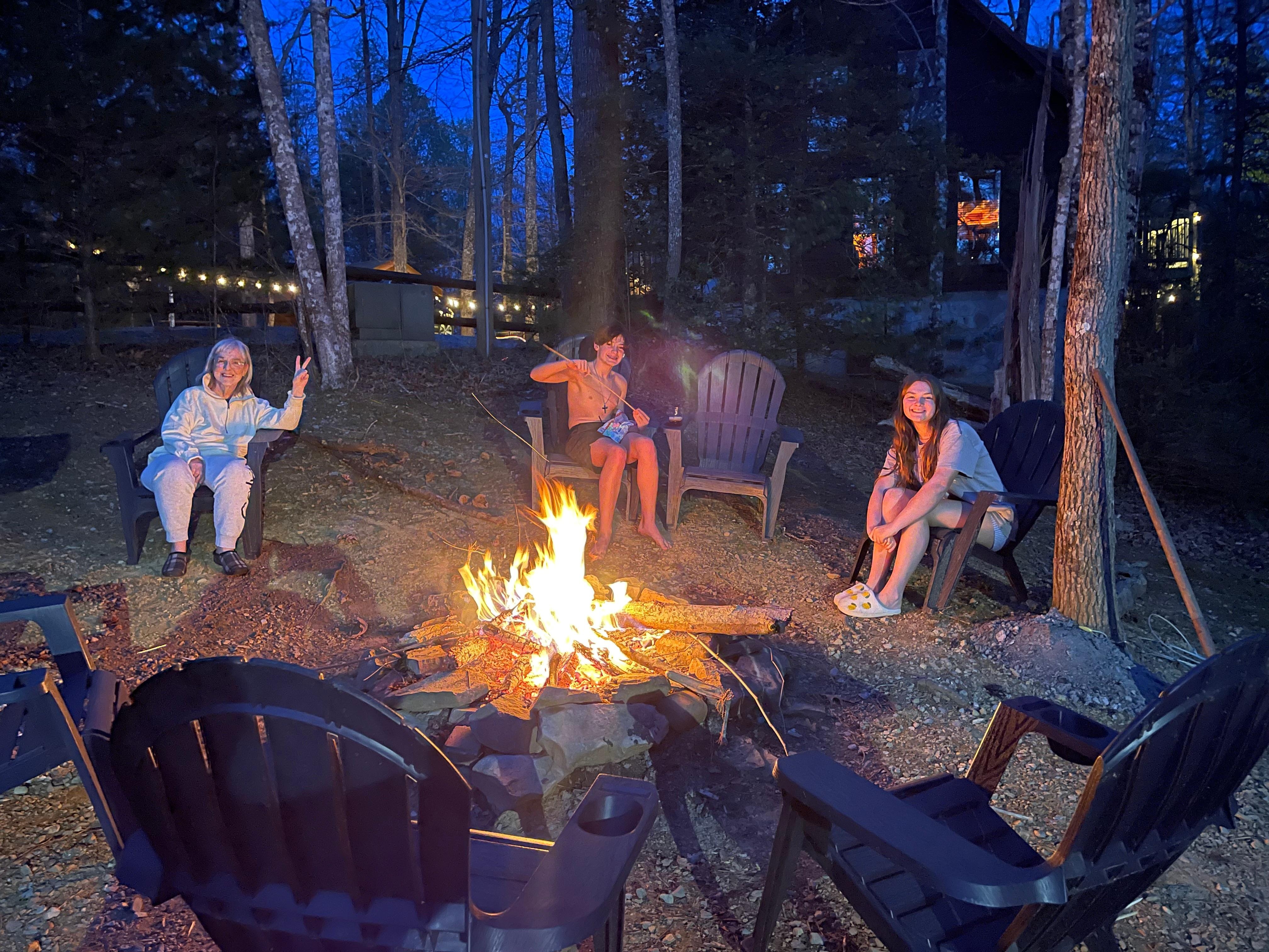 Bonfire was amazing !! Roasted marshmallows 