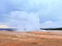 A geyser going off