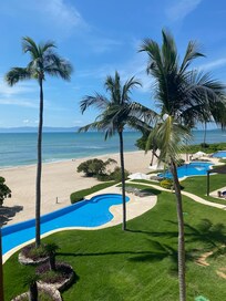 View of the pools
