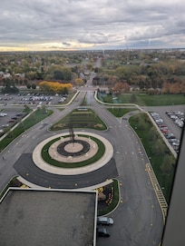 Vue de notre chambre au 12e etage