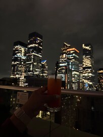 view from rooftop bar
