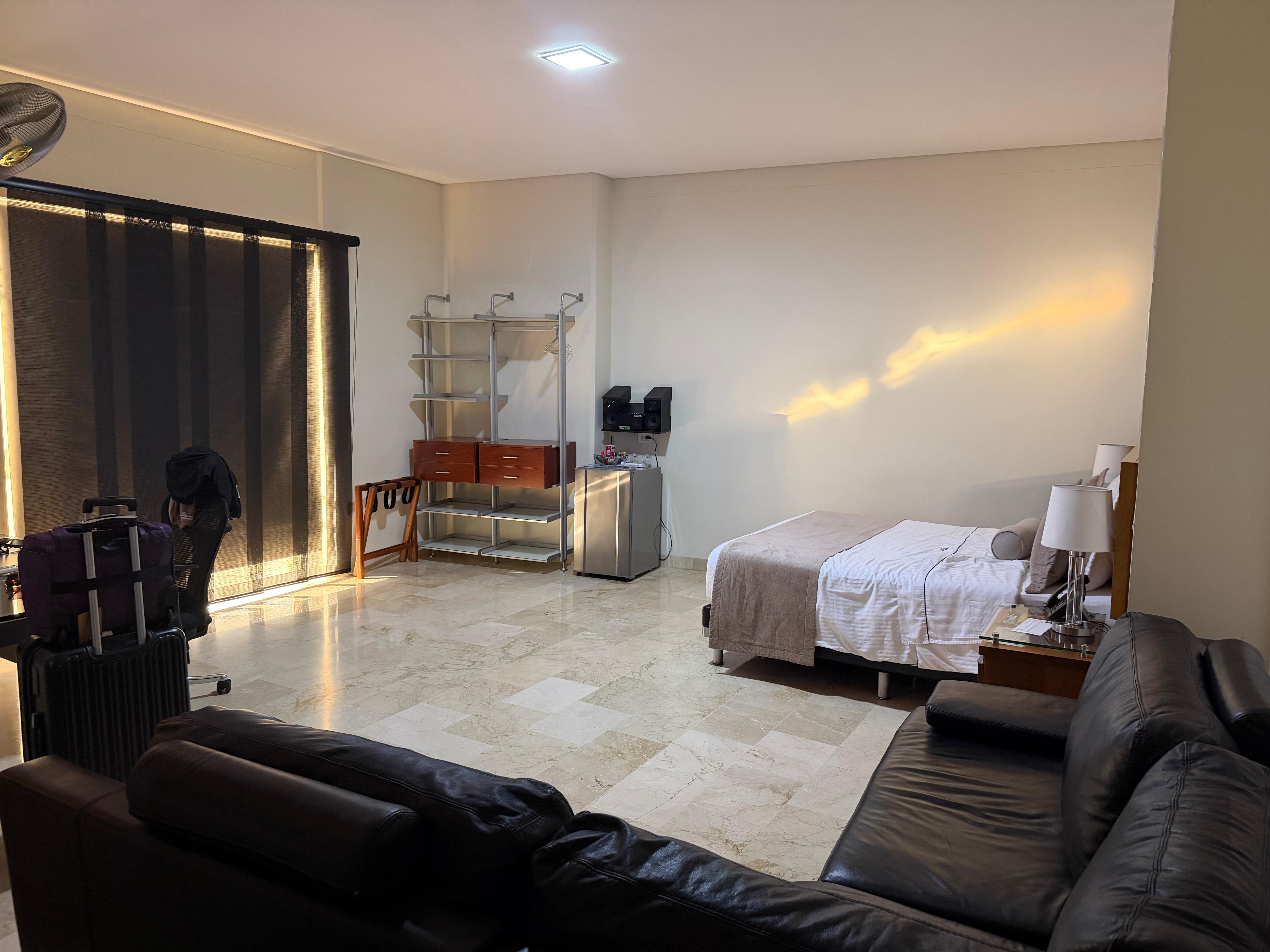 Room was clean and spacious.