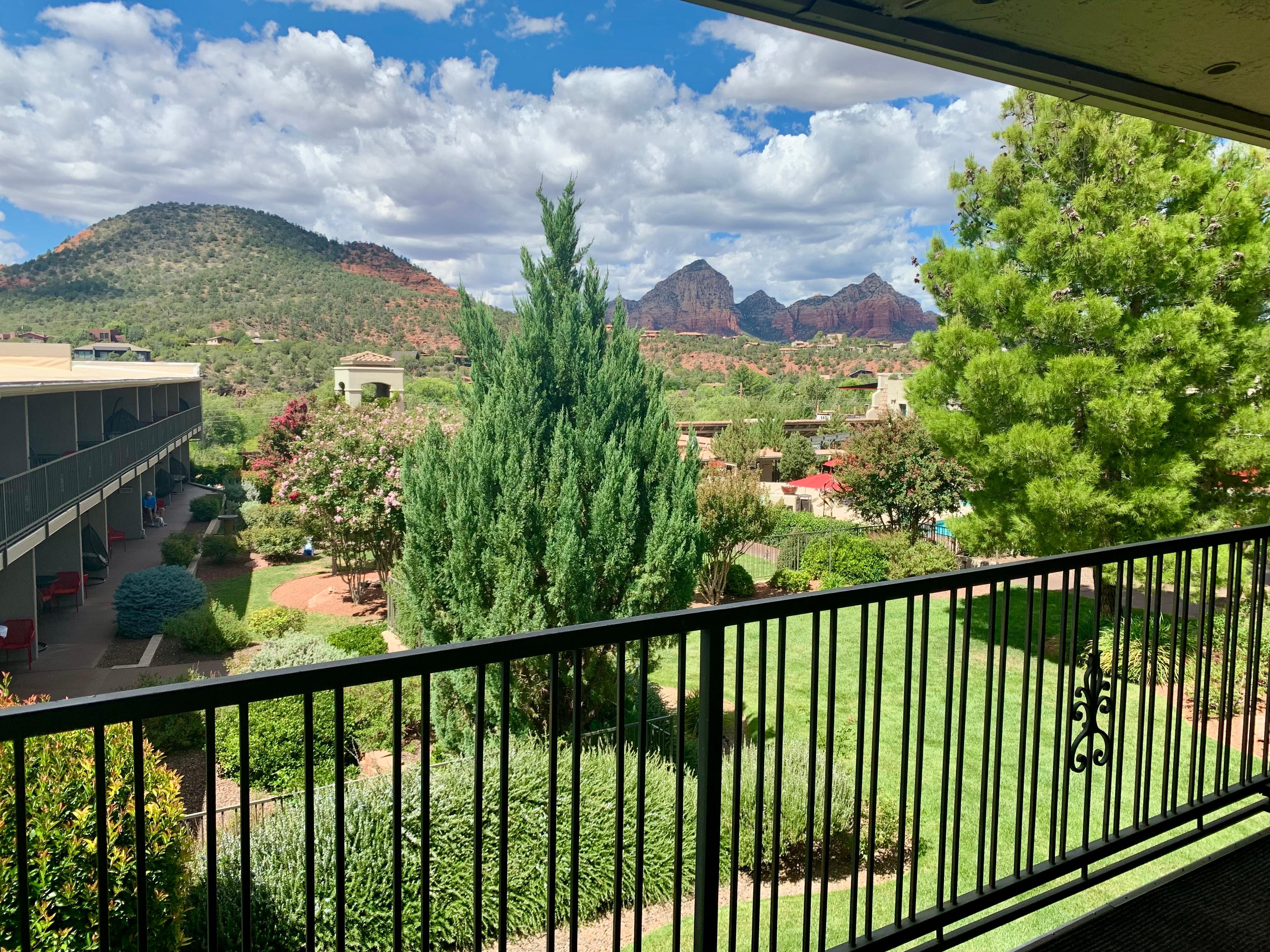 View from our balcony. 