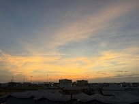 Sunset from the rooftop deck.