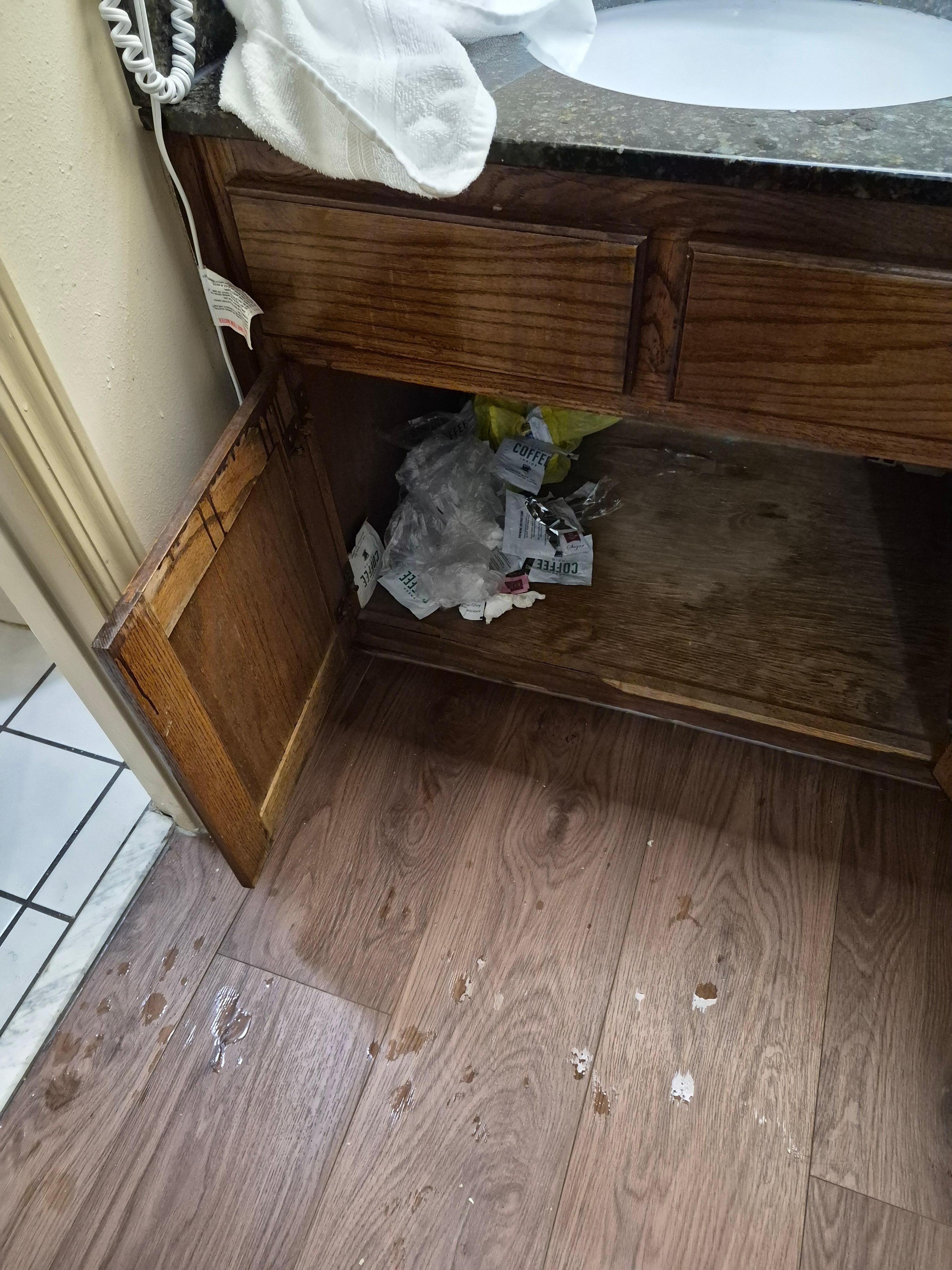 Trash from previous guest