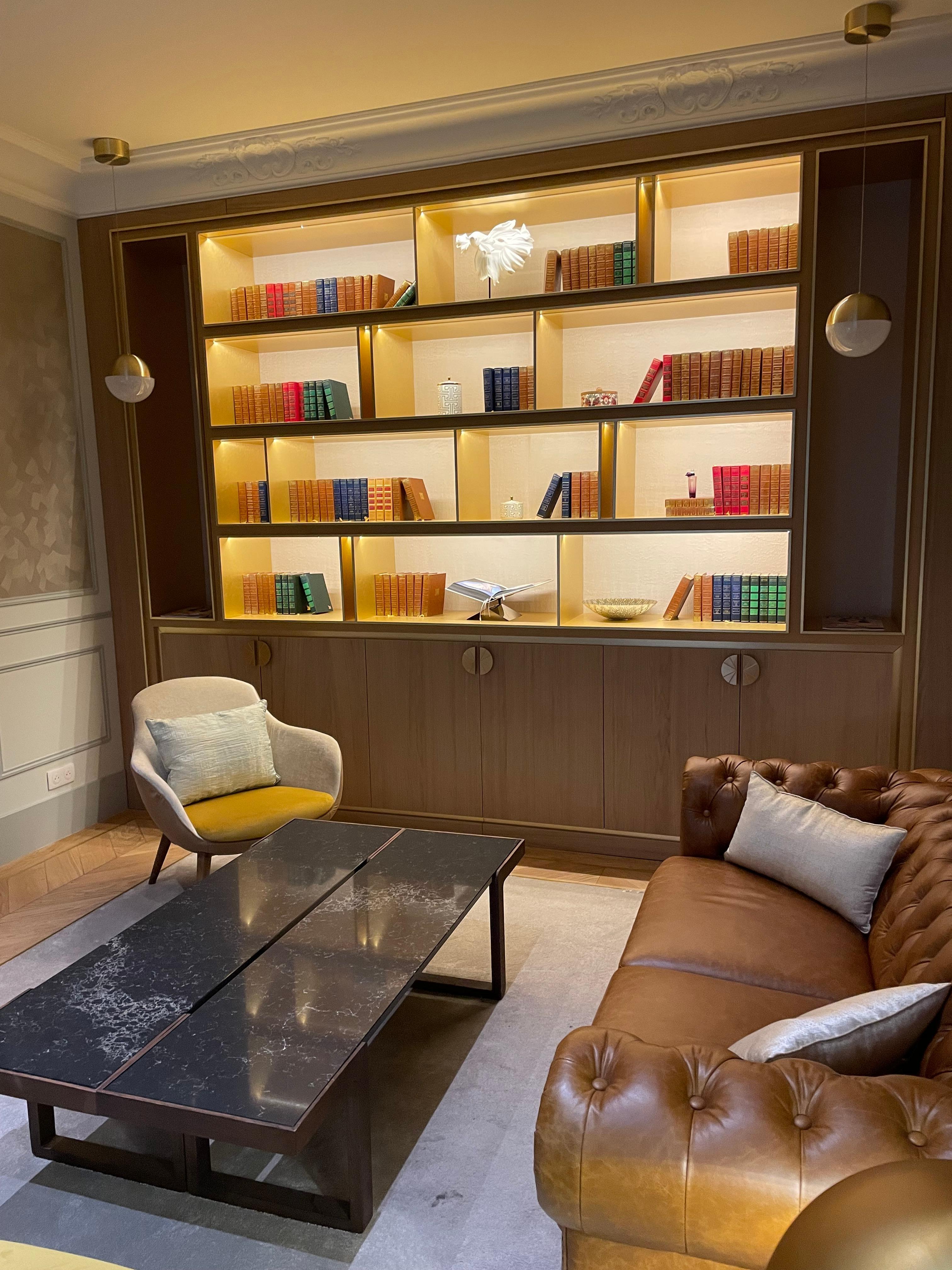 The library just off the lobby