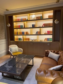 The library just off the lobby