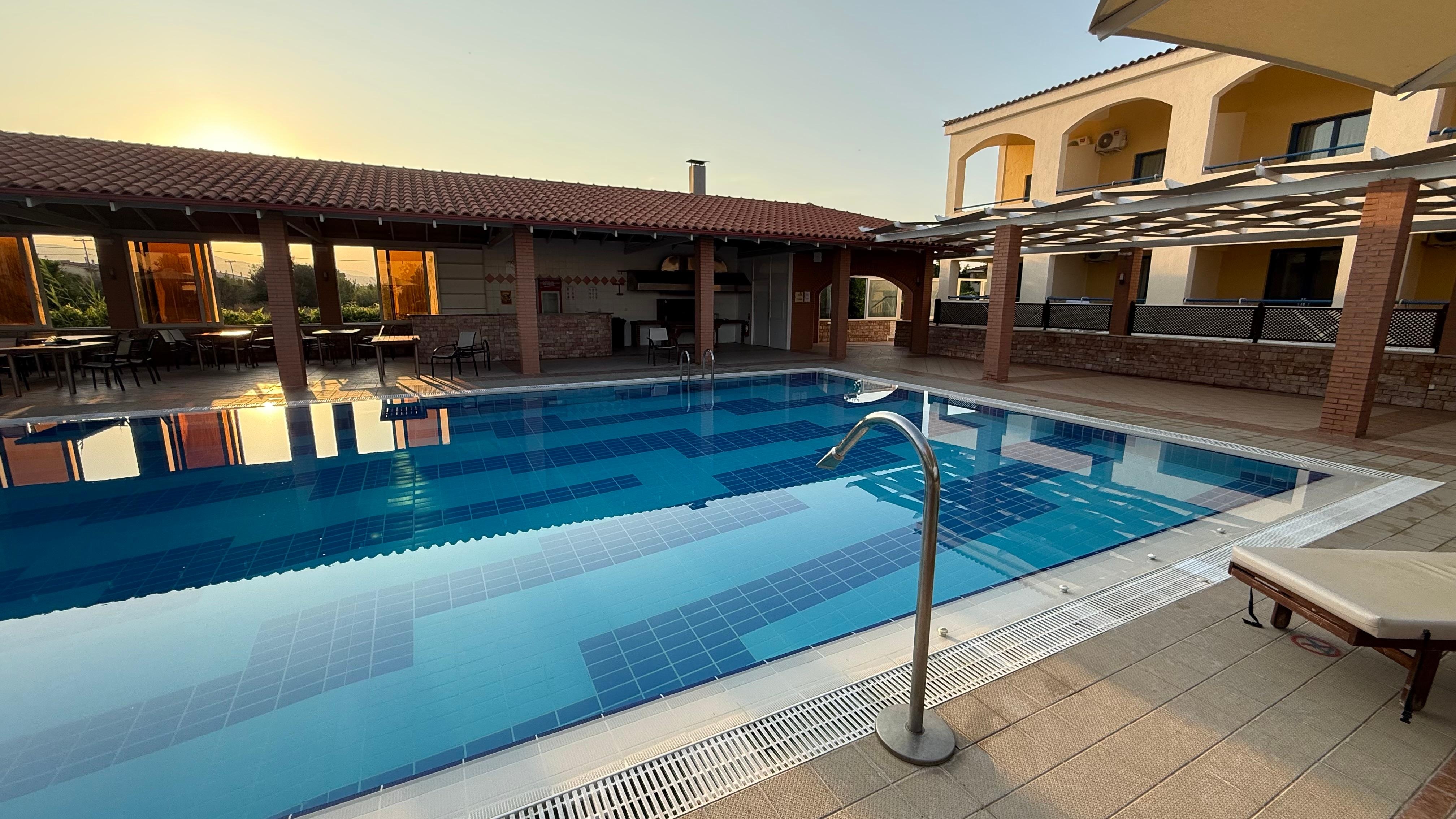 Out swimming pool. 
