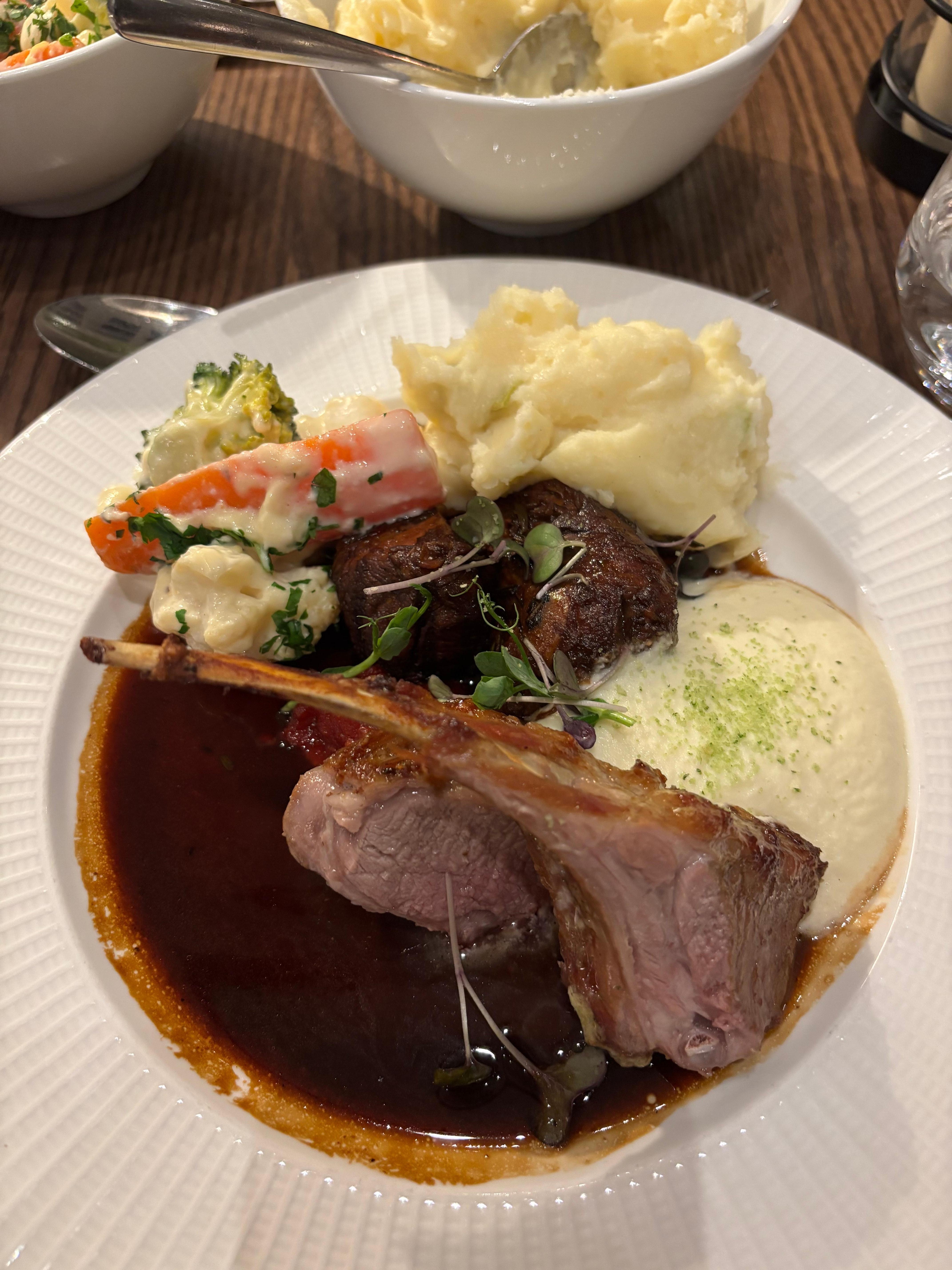 Dinner in restaurant 