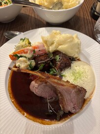 Dinner in restaurant