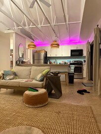 Kitchen living room area was gorgeous