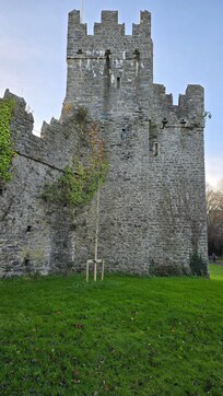 The old and majestic rear of the castle