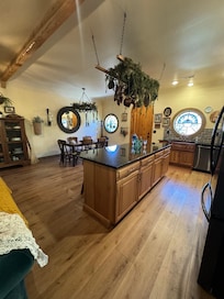 Kitchen and dining area