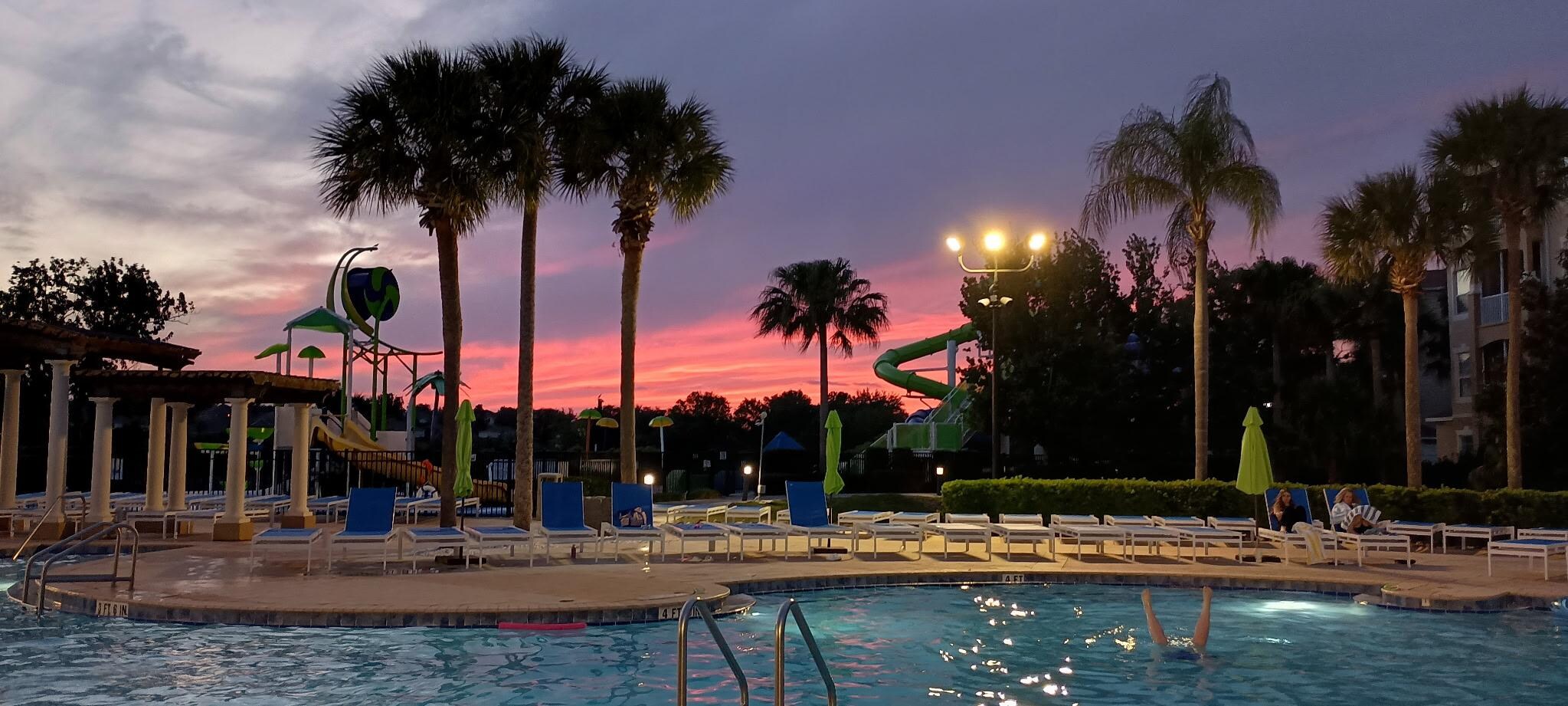 One of the beautiful sunsets at Windsor Hills.