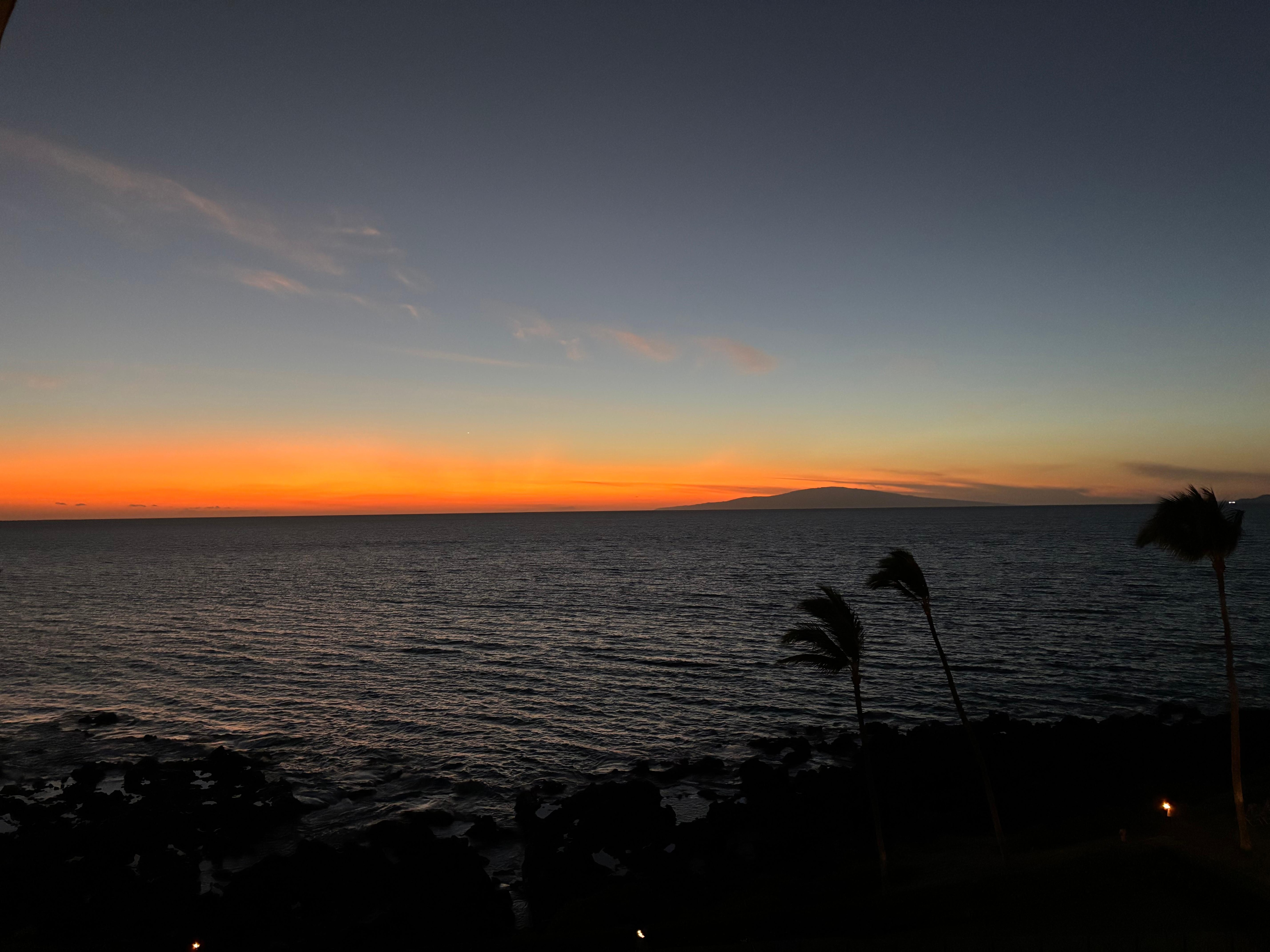 First night’s sunset