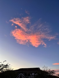 Back outside sky vlode to sunset