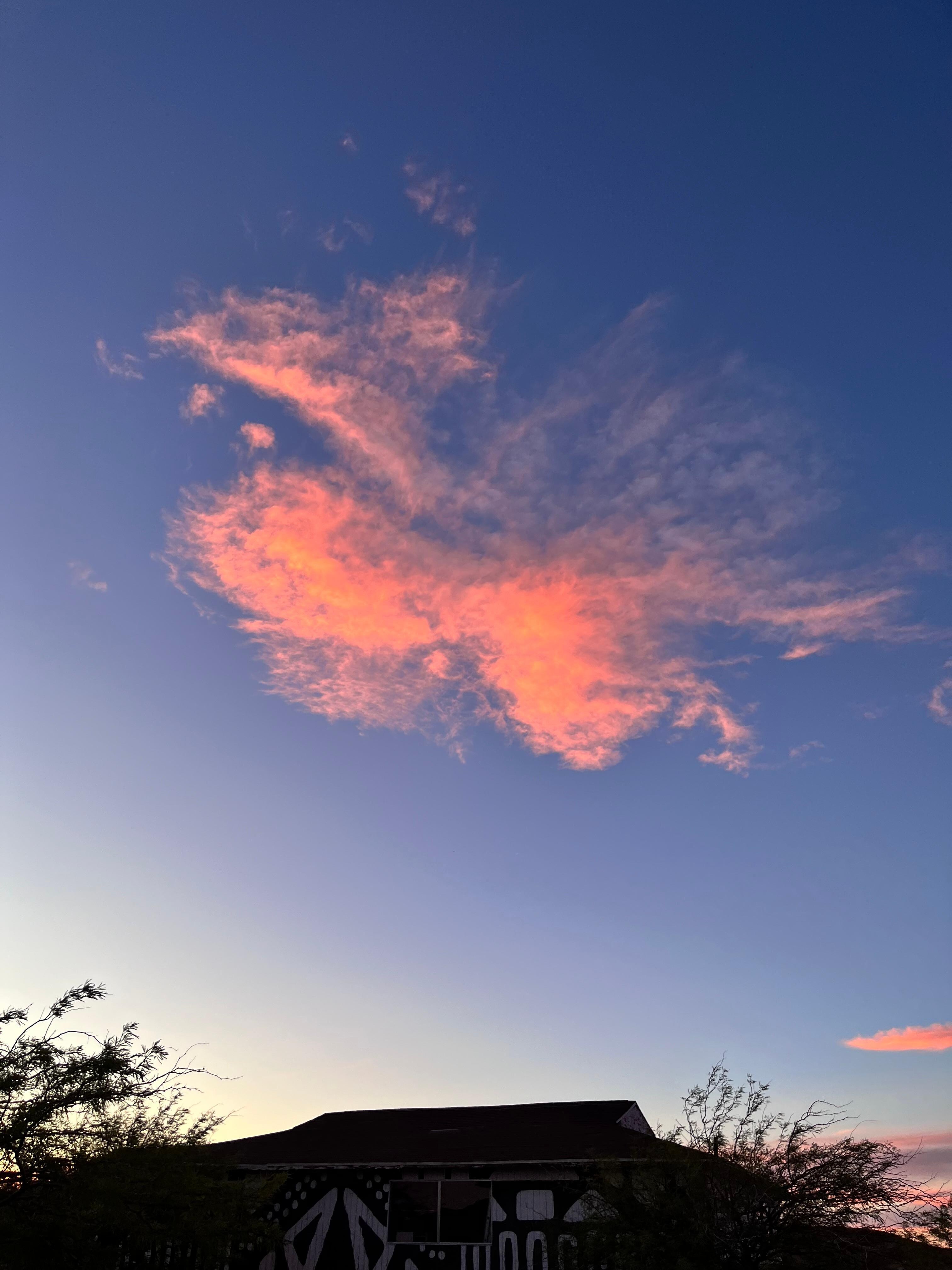 Back outside sky vlode to sunset