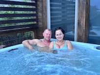 Just the hubby and and I enjoying the hot tub