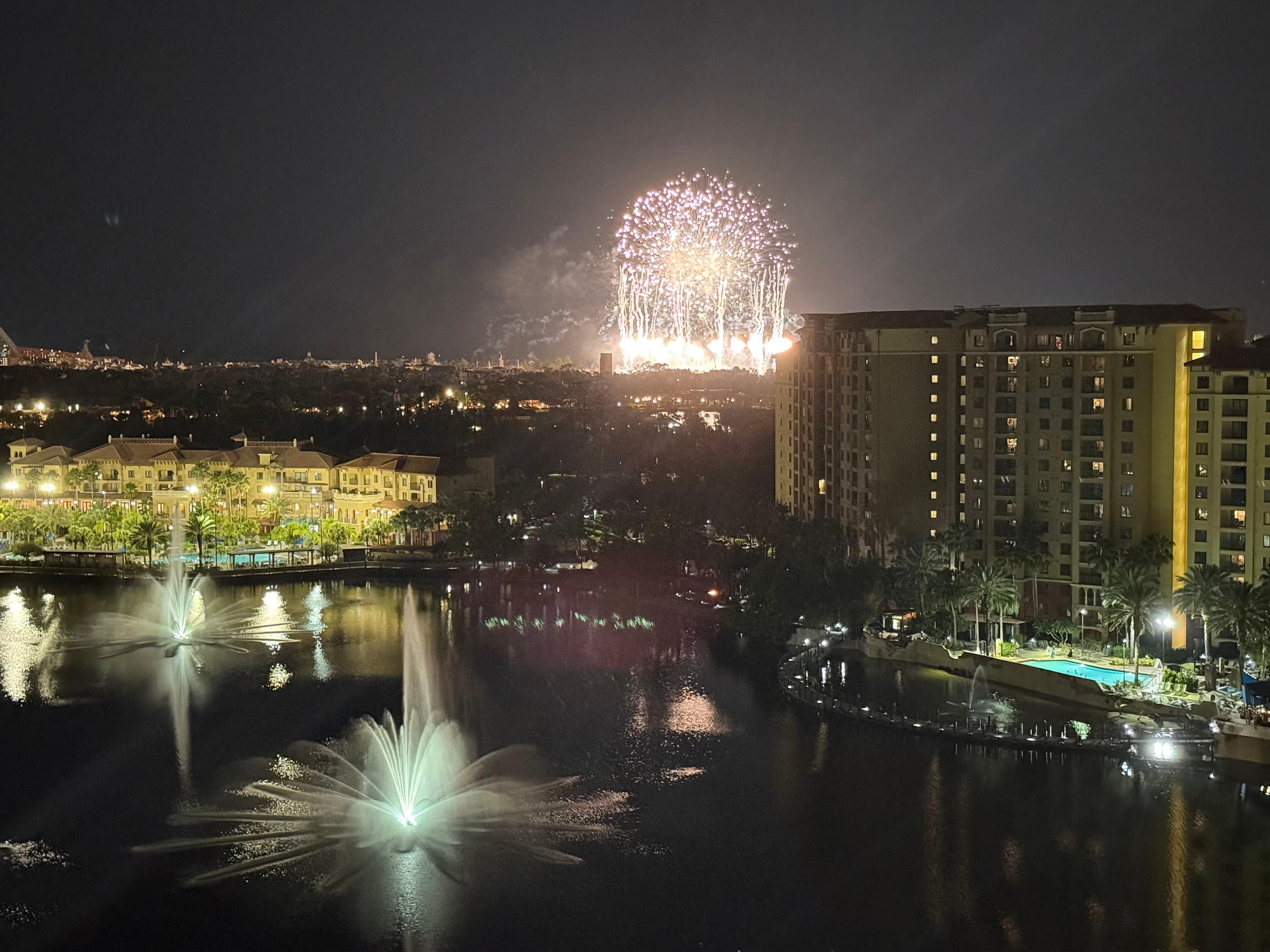 From our hotel room balcony.