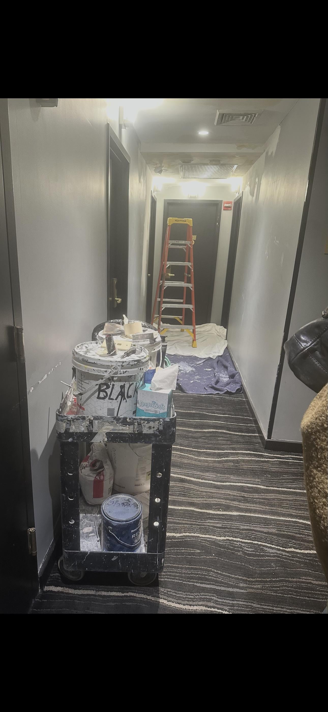 Hallway outside room