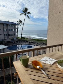 View from the lanai in the morning