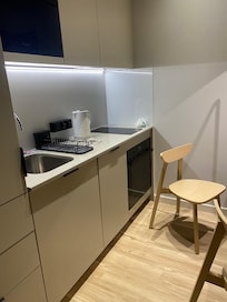 Jättefint utrustat kök, ta med eget snabbkaffe!