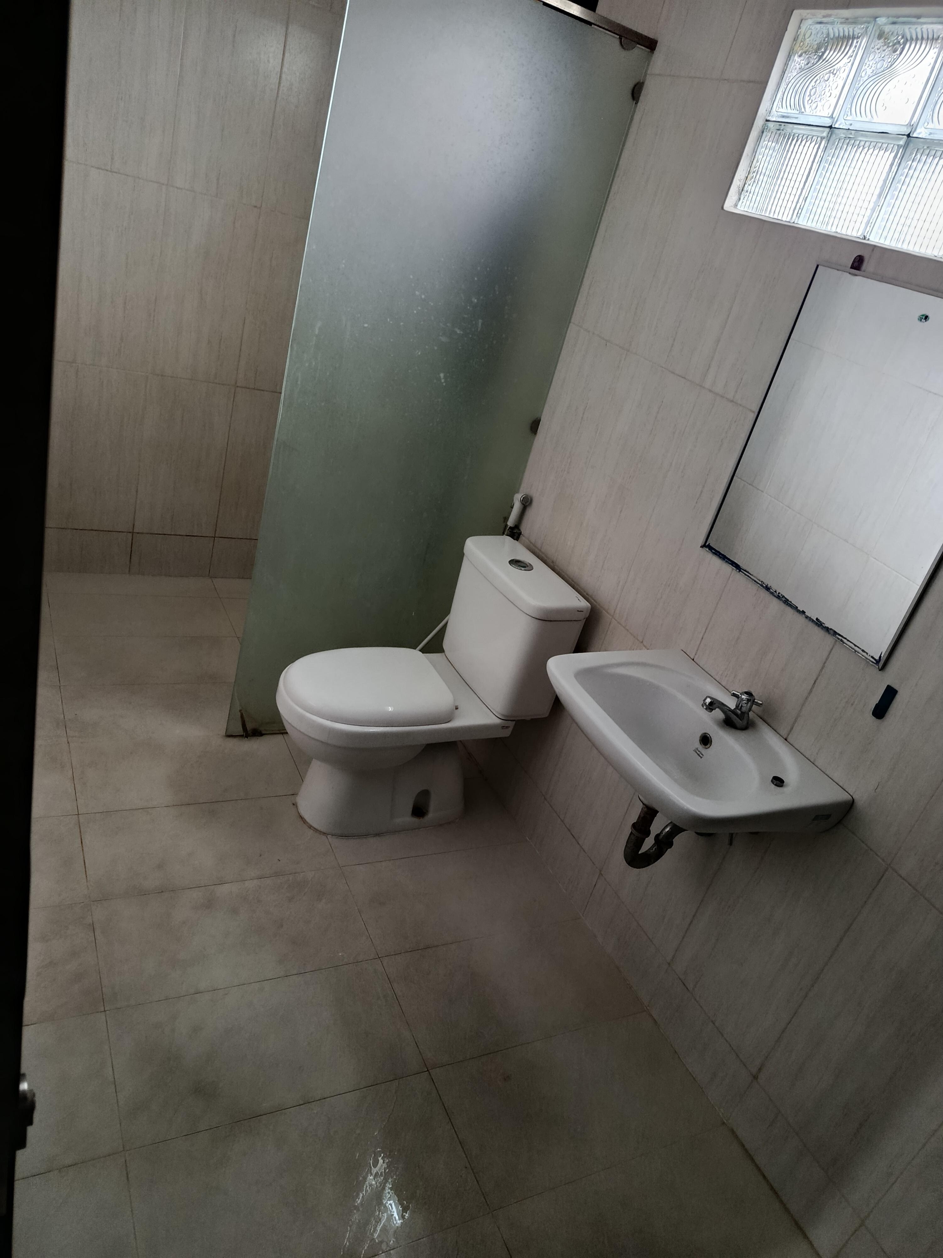 Sink, toilet, bathroom - luckily I brought my own toilet paper