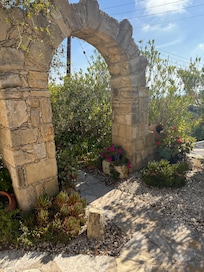 The stone arch in garden
