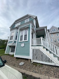 Front exterior. We had the entire second floor