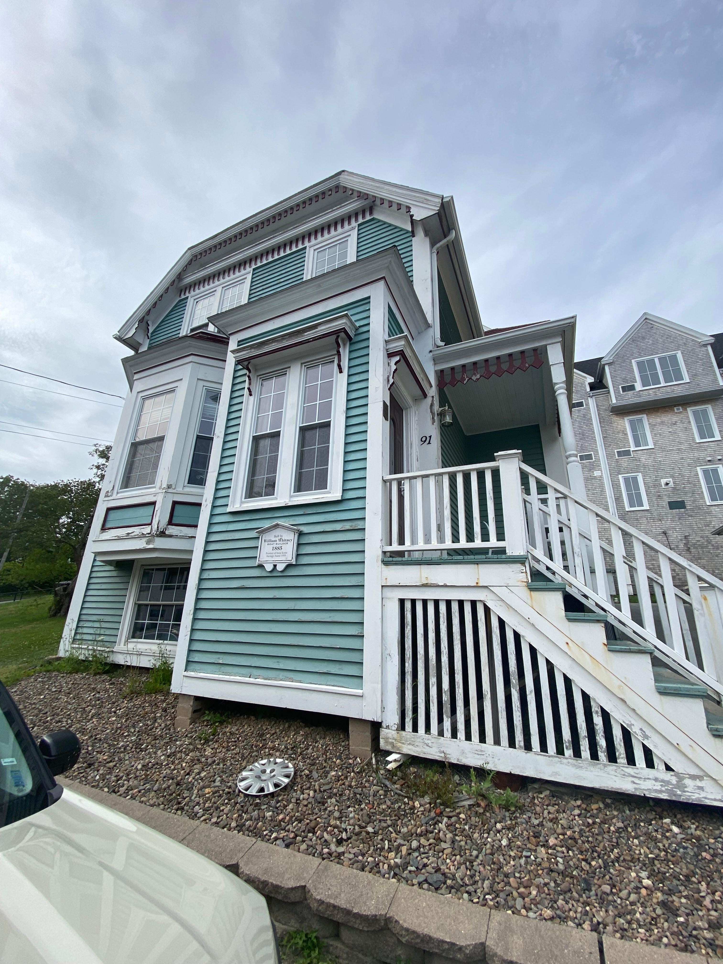Front exterior. We had the entire second floor