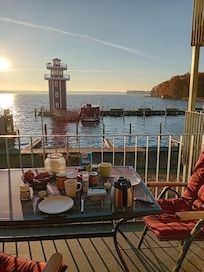 Ausblick beim Frühstück, wir haben November!!