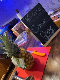 Friendly welcome sign
