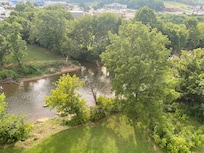 View of the river behind the condo