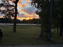 Beautiful sunrise from the cabin!