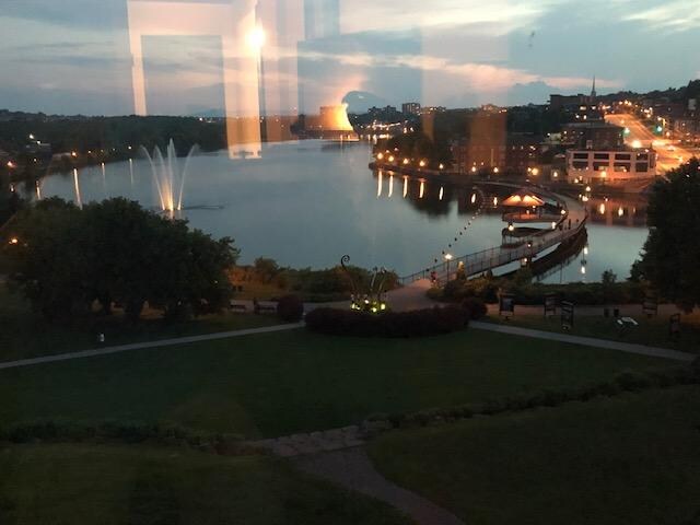 View from room at night