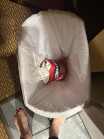 Trash already in the can