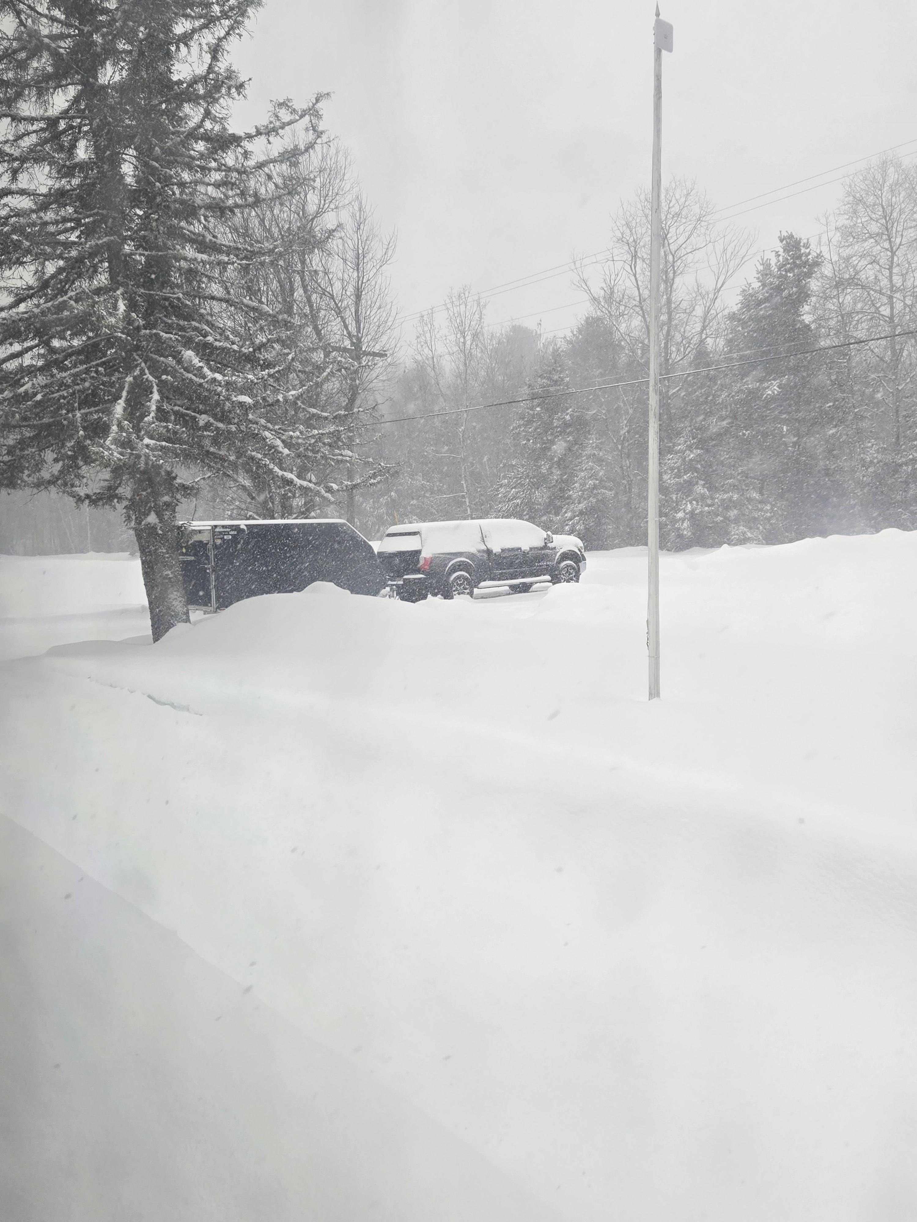 Snowed every day we were there.