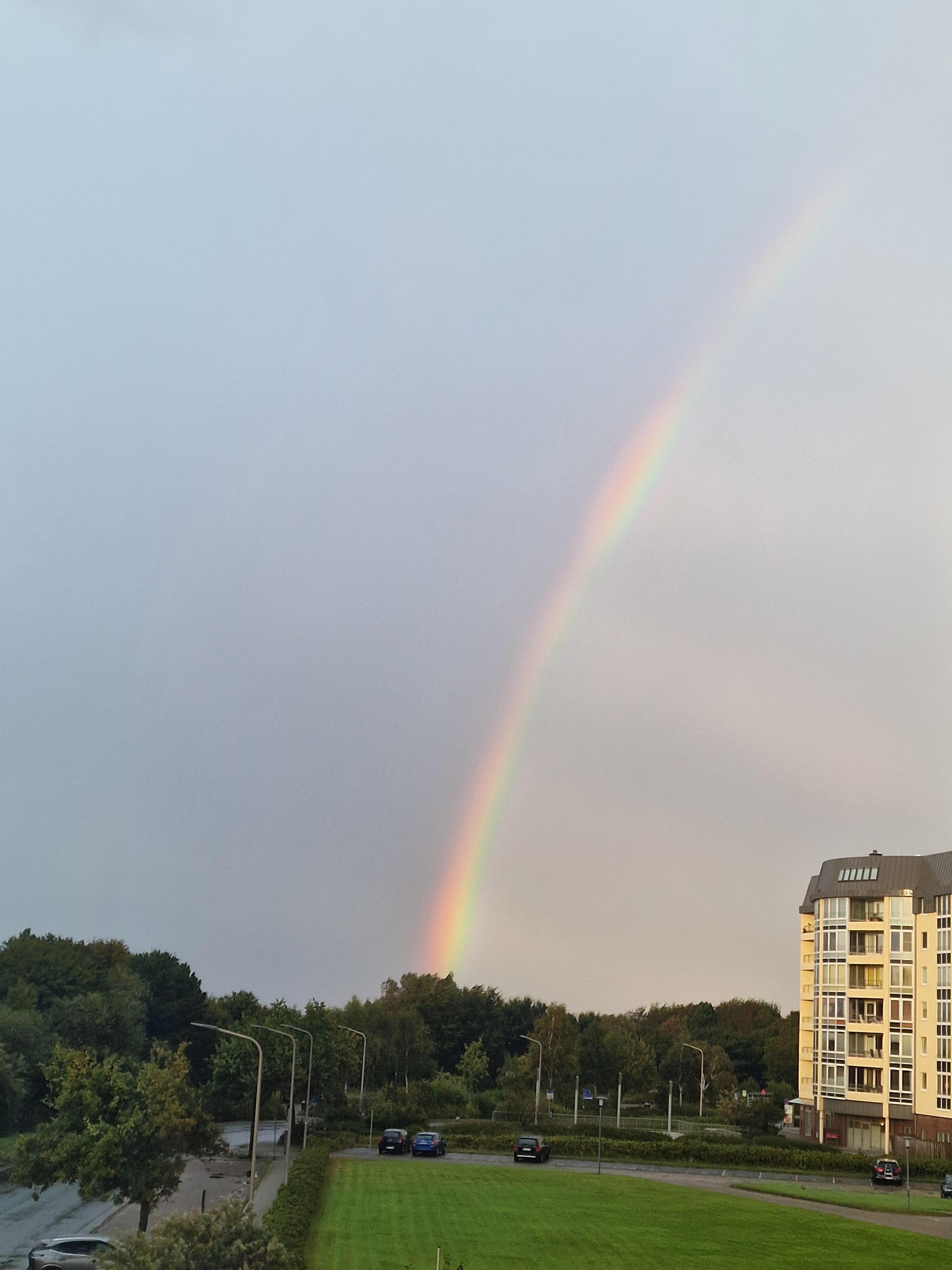 Herrlicher Regenbogen am frühen Morgen, welcher einen schönen Tag bescherte. 