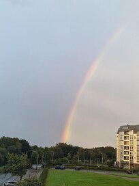 Herrlicher Regenbogen am frühen Morgen, welcher einen schönen Tag bescherte.
