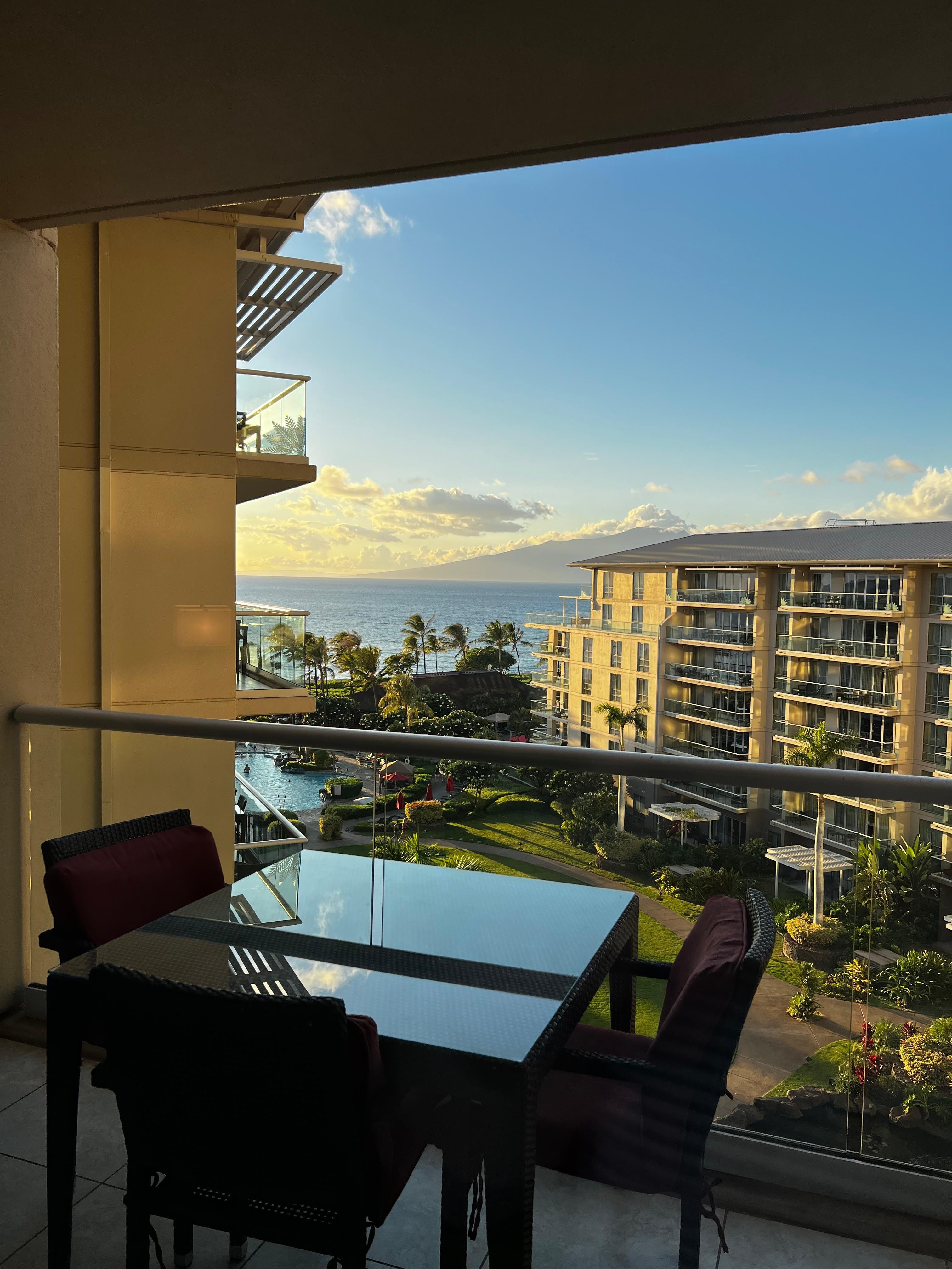 Beautiful view from the lanai, but still tucked away enough for privacy.