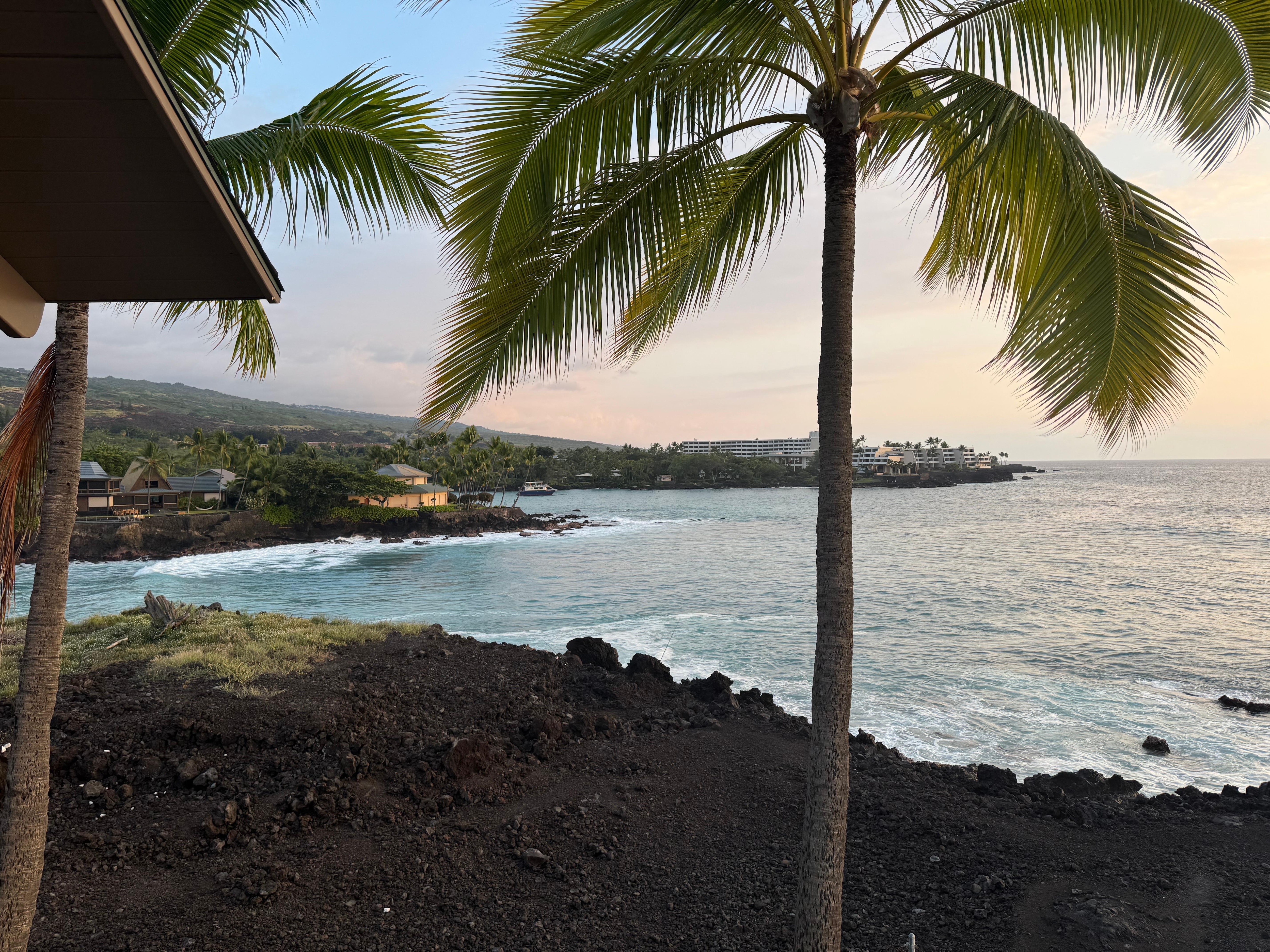 View from one side of the balcony. 